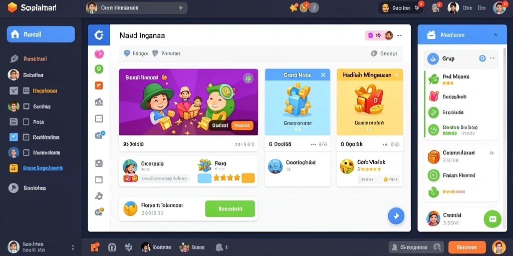 Tampilan awal game yang menarik dengan grafis berwarna-warni.