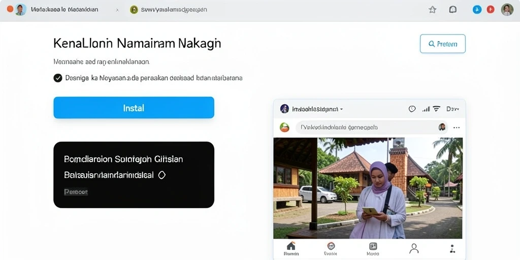 Tampilan antarmuka yang modern dan menarik.