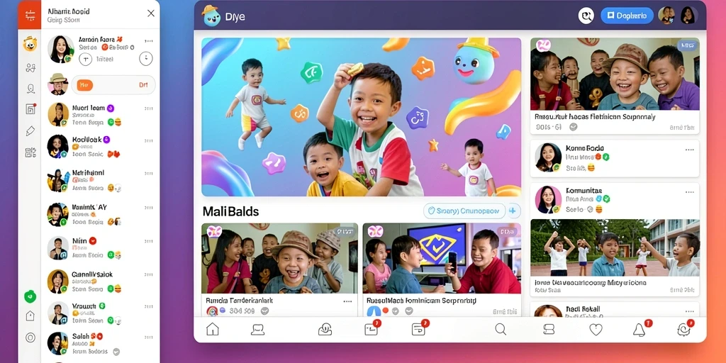 Tampilan antarmuka yang ramah dan menarik.
