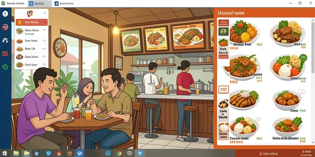 Tangkapan layar menampilkan grafis yang memukau dan karakter utama.