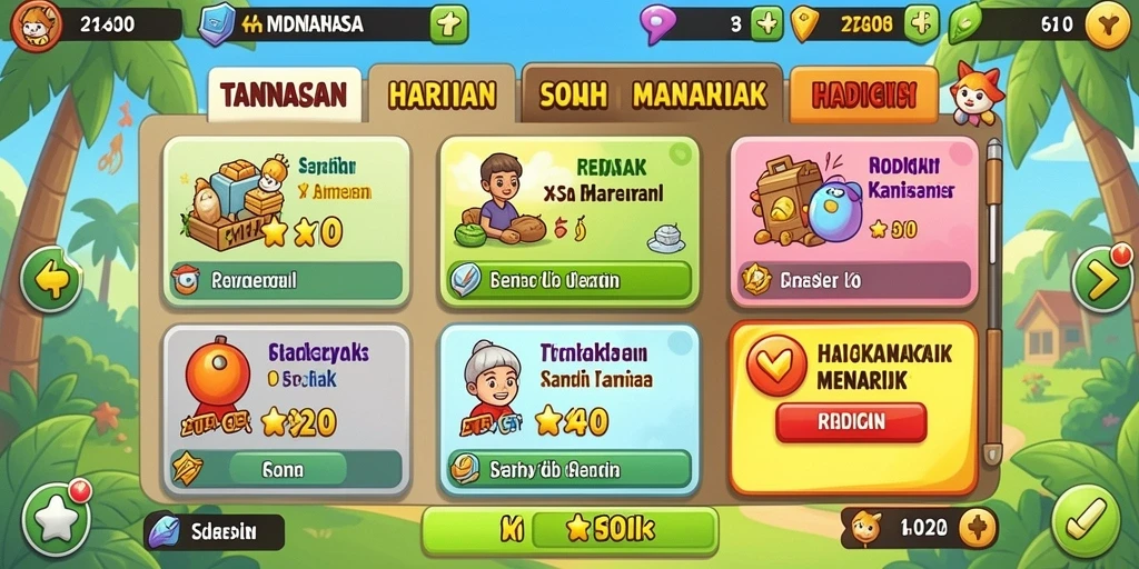 Tampilan awal yang menarik dan intuitif.