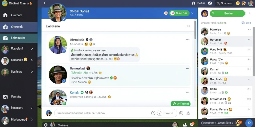 Tampilan menu utama G668 yang menarik dan mudah dinavigasi.
