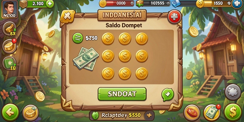 Tampilan awal game yang menarik dan user-friendly.