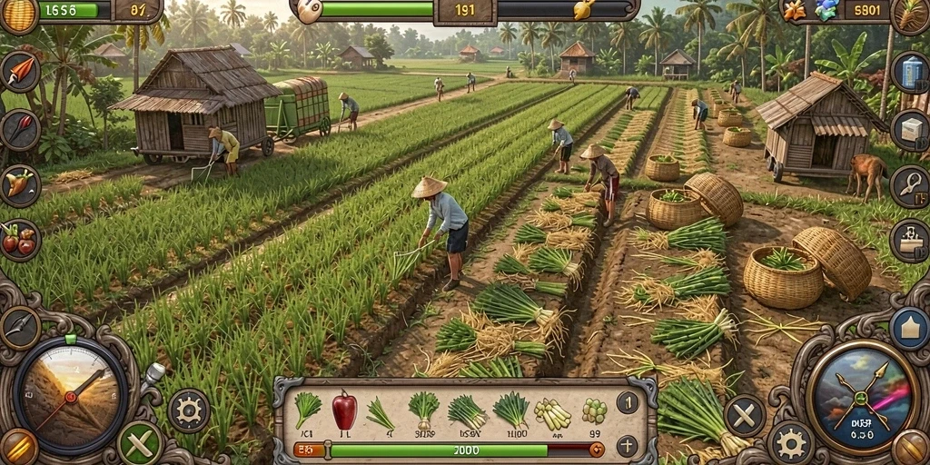 Screenshot menampilkan tampilan permainan yang penuh warna.